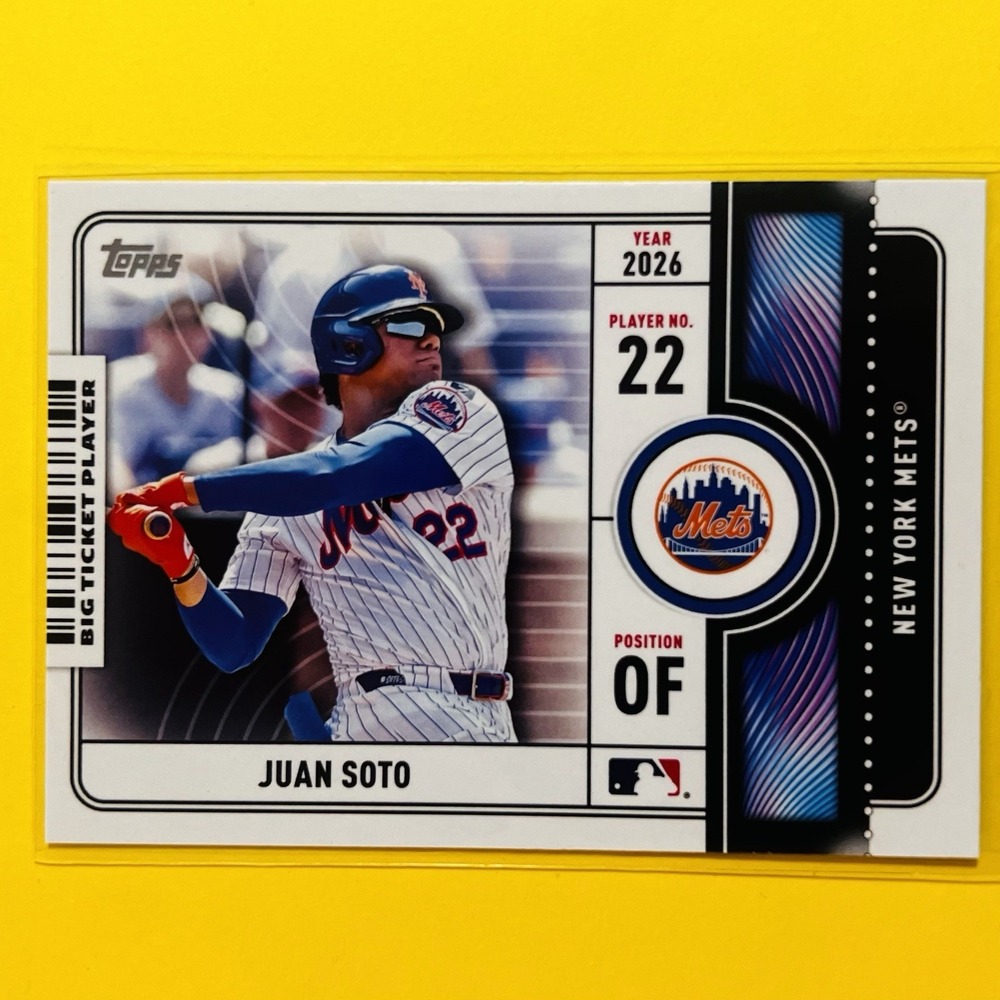 2026 Topps Series 1 Big Ticket Player Juan Soto BTP-11 New York Mets‎